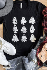 Black Halloween Ghost Graphic Tee Graphic Tees JT's Designer Fashion