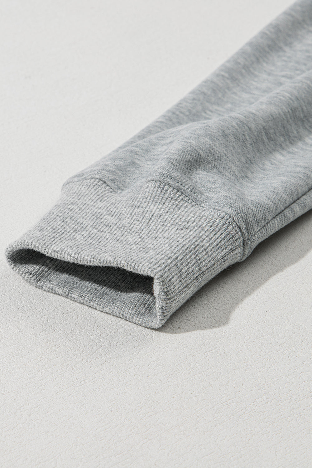 Light Grey Solid Color Fleece Lined Drawstring Hoodie with Pocket Sweatshirts & Hoodies JT's Designer Fashion