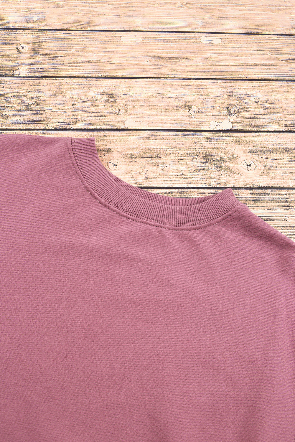 Valerian Plain Drop Shoulder Crewneck Pullover Sweatshirt Sweatshirts & Hoodies JT's Designer Fashion