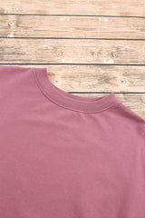Valerian Plain Drop Shoulder Crewneck Pullover Sweatshirt Sweatshirts & Hoodies JT's Designer Fashion
