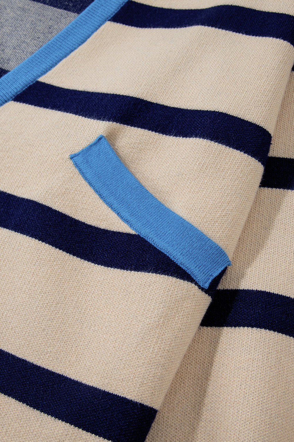 White Colorblock Drop Shoulder Buttoned Loose Cardigan Cardigans JT's Designer Fashion