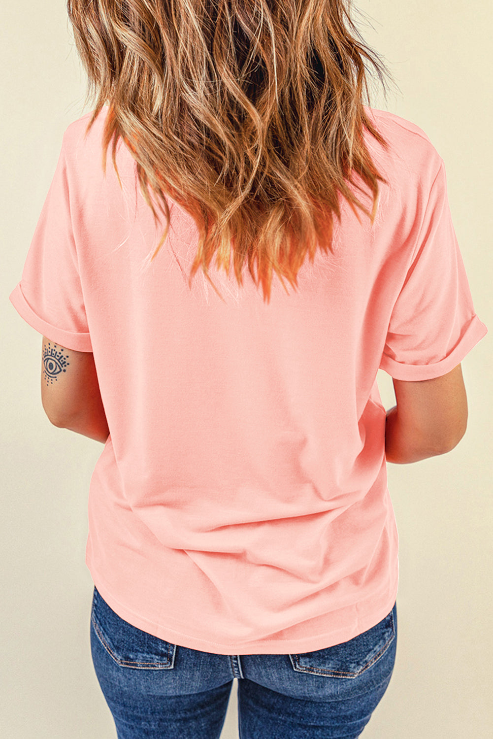Pink Summer Food Bow Crawfish Printed T Shirt Graphic Tees JT's Designer Fashion