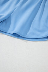 Beau Blue Accent Pullover and Shorts Two Piece Casual Set Short Sets JT's Designer Fashion