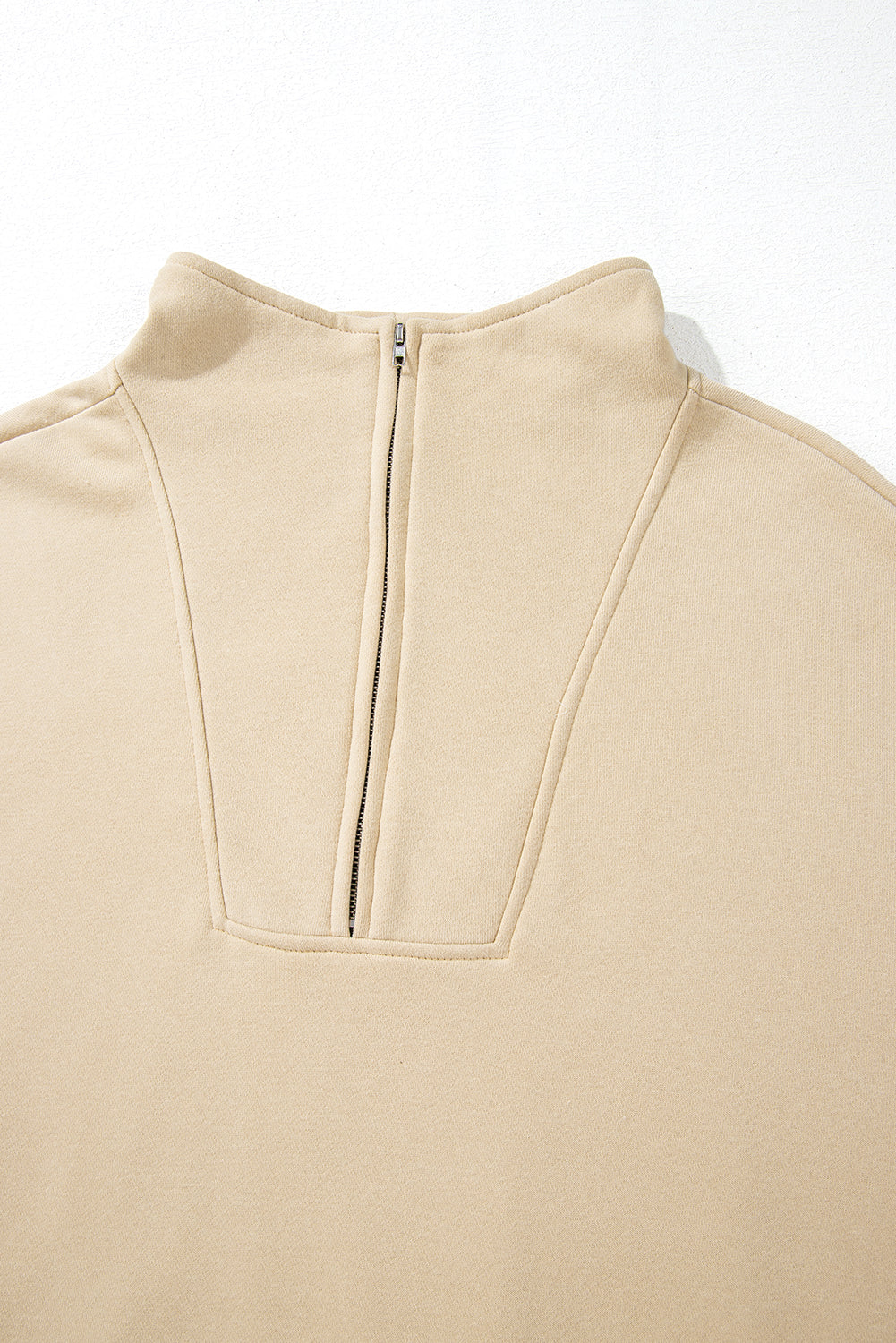 Smoke Gray Zip-up Stand Neck Kangaroo Pocket Sweatshirt Sweatshirts & Hoodies JT's Designer Fashion