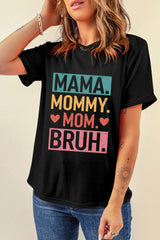 Black Mama Mommy Mom Bruh Graphic Tee Graphic Tees JT's Designer Fashion