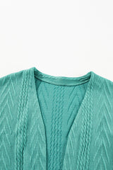 Canton Solid Textured Open Front Cardigan with Pocket Cardigans JT's Designer Fashion