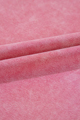 Sachet Pink Mineral Wash Raw Edge Ruffle Mini Dress Mini Dresses JT's Designer Fashion