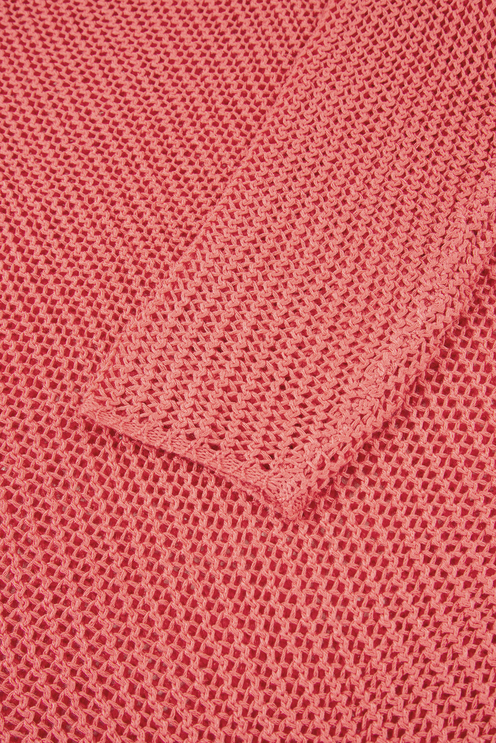 Coral Crochet Hollow-out Jumper Top Sweater Sweaters JT's Designer Fashion