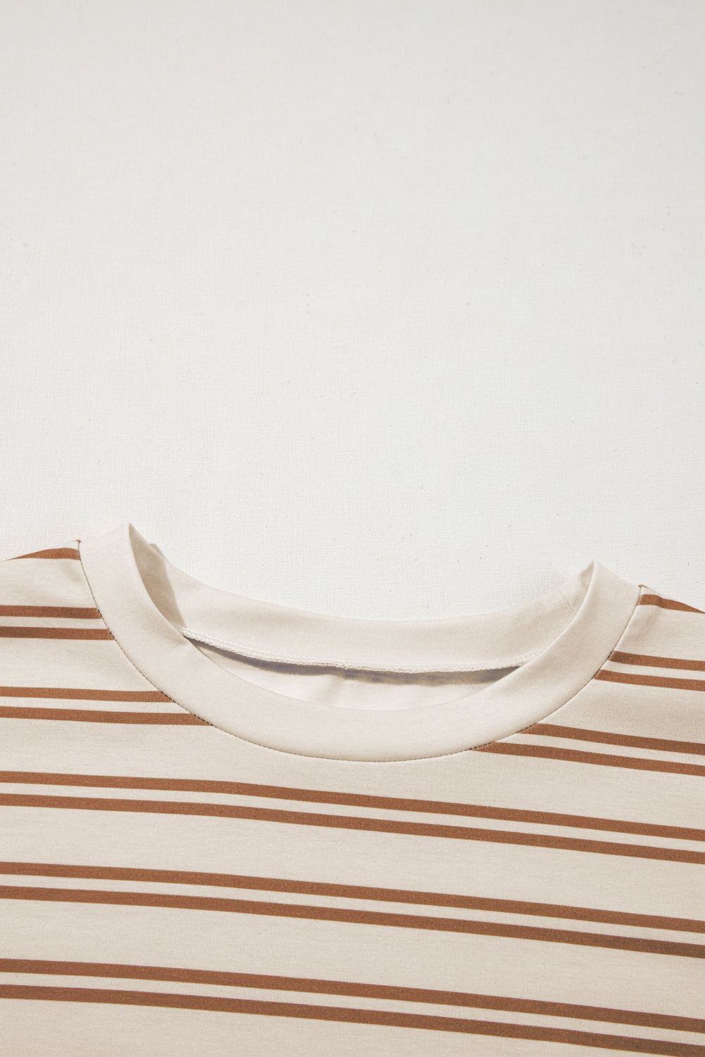 Khaki Stripe Round Neck Sleeveless Casual Pocketed Mini Dress Mini Dresses JT's Designer Fashion