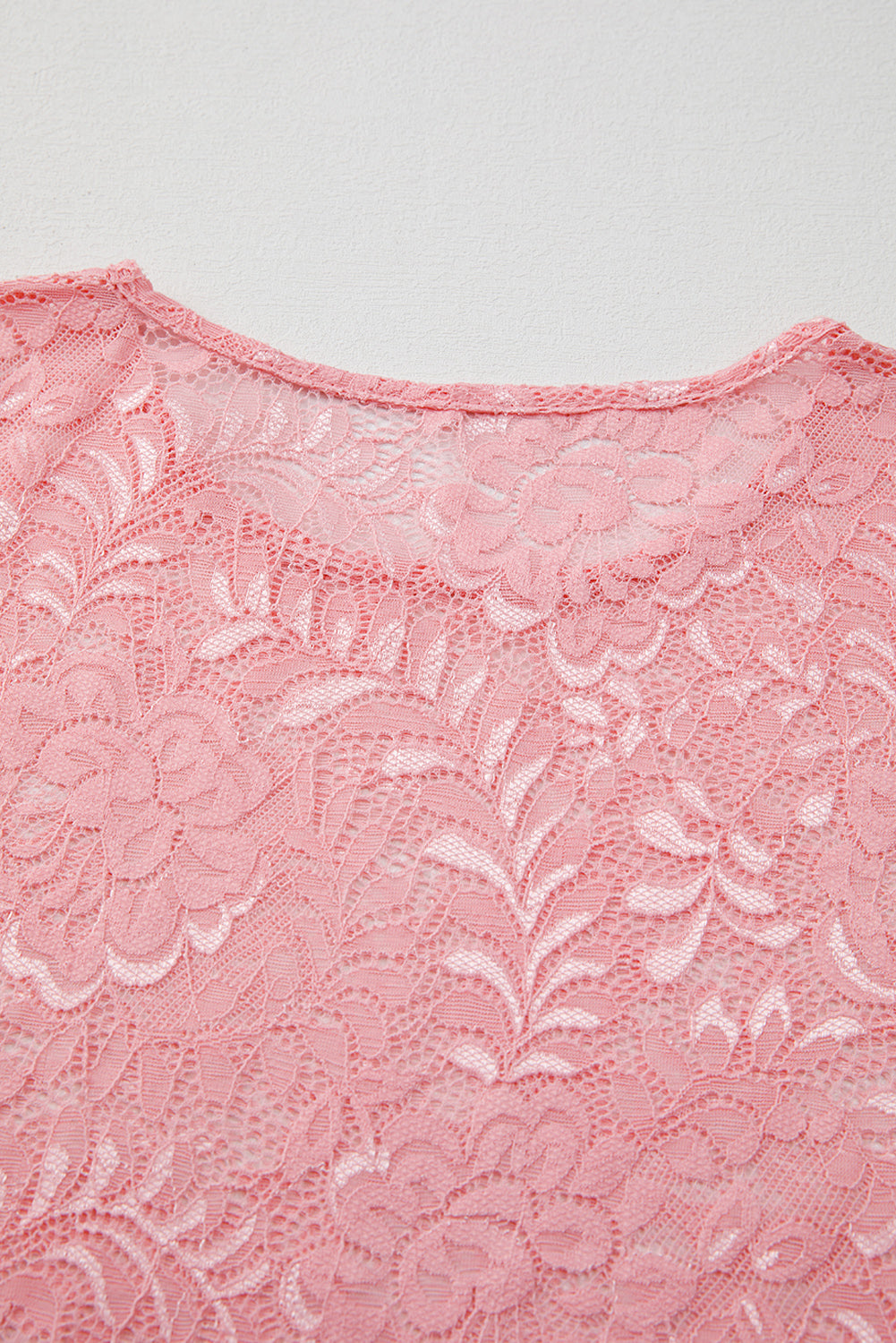 Blossom Floral Lace Sheer Long Sleeve Top Long Sleeve Tops JT's Designer Fashion