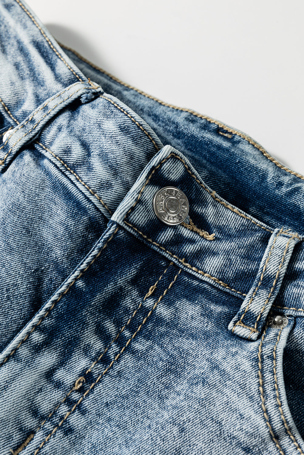 Myosotis High Rise Button Zip Fly Medium Wash Jeans Jeans JT's Designer Fashion