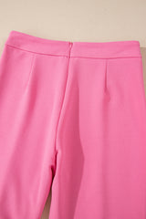 Sachet Pink High Waist Central Seam Flared Pants Pants & Culotte JT's Designer Fashion