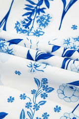 Sky Blue Floral Print Sweetheart Neck Plus Size Midi Dress Plus Size Midi Dresses JT's Designer Fashion