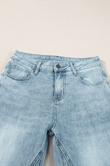 Dusk Blue Acid Wash Extra Wide Leg High Waist Long Jeans Jeans JT's Designer Fashion