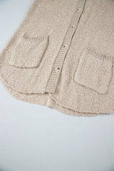 Jet Stream Collared Drop Shoulder Button Up Cardigan with Pocket Cardigans JT's Designer Fashion