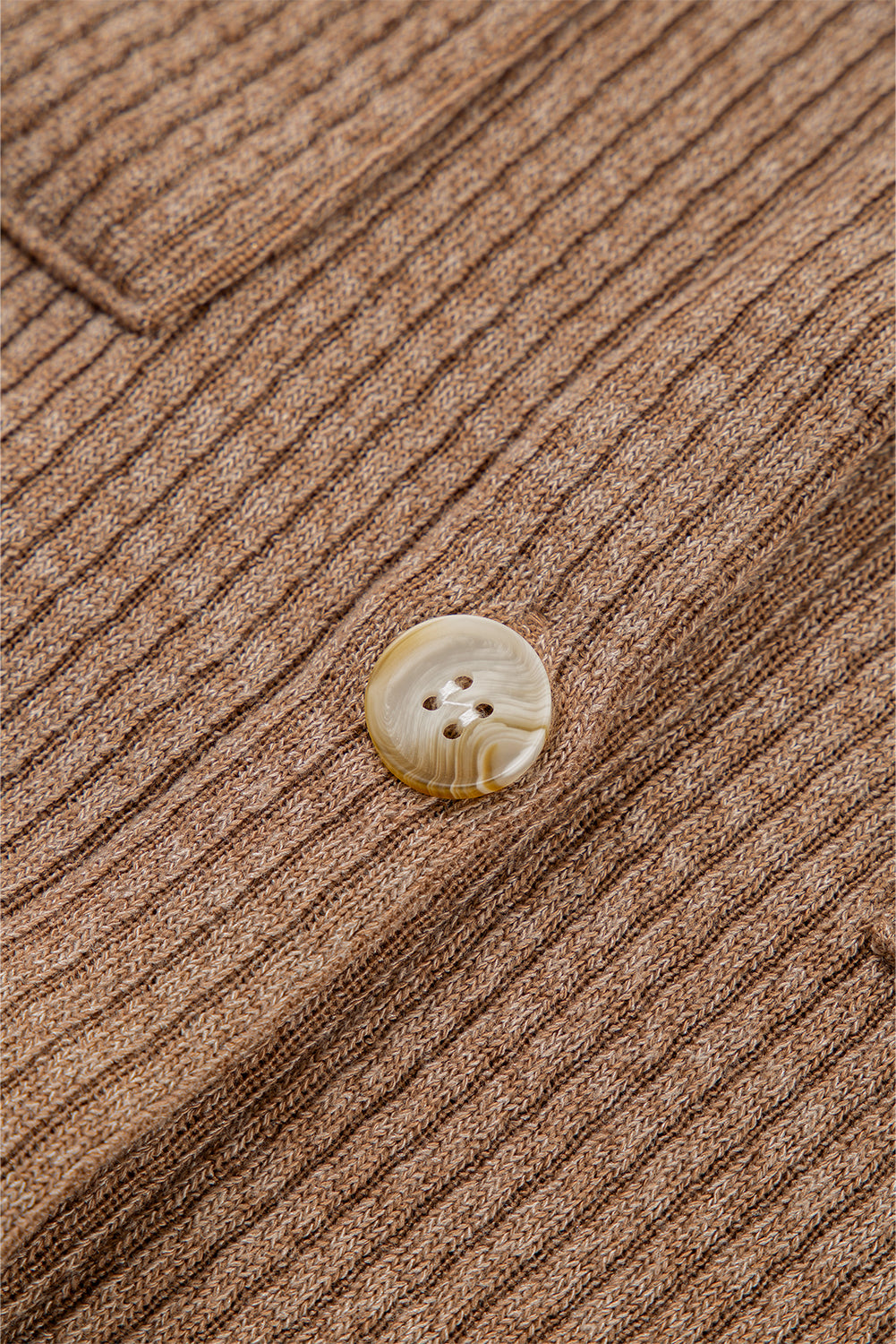 Dark Khaki Solid Color Corduroy Buttoned Long Sleeve Shacket Jackets JT's Designer Fashion