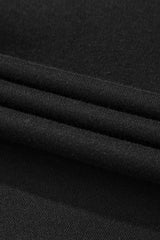 Black GAME DAY Rugby Football Graphic Pullover and Shorts Casual Outfit Short Sets JT's Designer Fashion