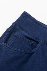 Sail Blue Medium Wash Straight Leg Loose Casual Jeans Jeans JT's Designer Fashion