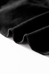 Black A-line Draped High Waist Phone Pocket Lined Skort Casual Shorts JT's Designer Fashion