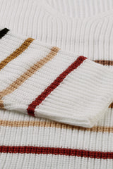 Multicolor Striped Knit Sweater Sweaters & Cardigans JT's Designer Fashion