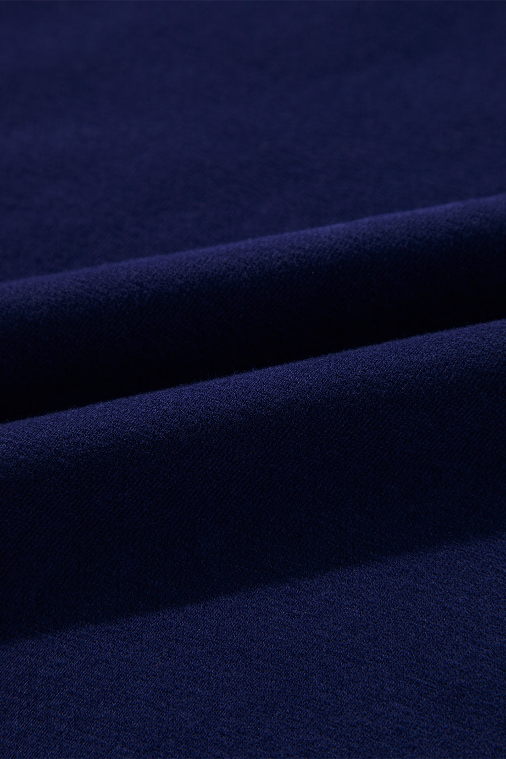 Navy Blue Solid Color Fleece Lined Zip up Hoodie Sweatshirts & Hoodies JT's Designer Fashion