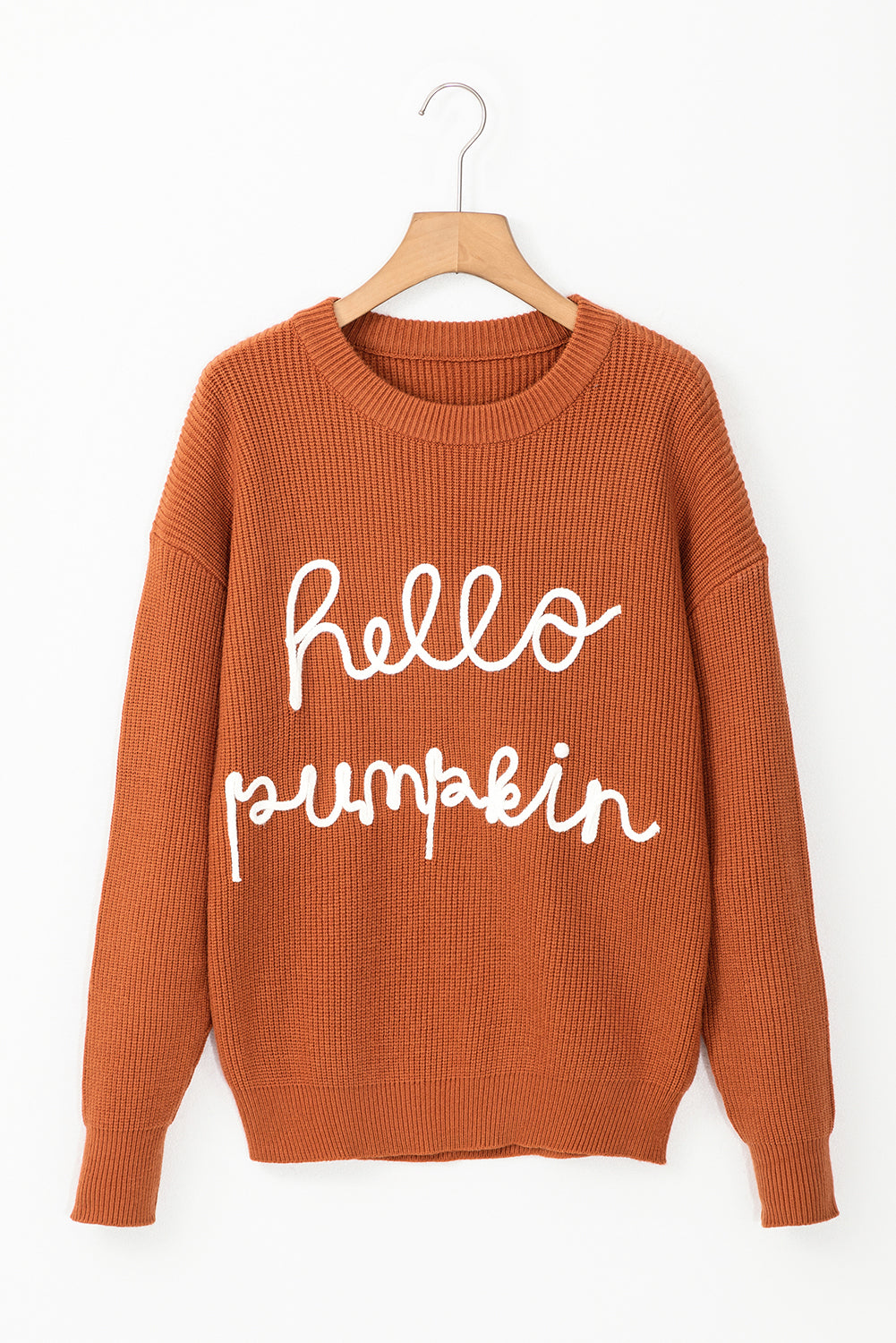 Flamingo Hello Pumpkin Graphic Sweater Sweaters JT's Designer Fashion