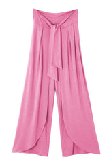Bonbon Knotted Drop Waist Split Leg Relaxed Pants Pants & Culotte JT's Designer Fashion