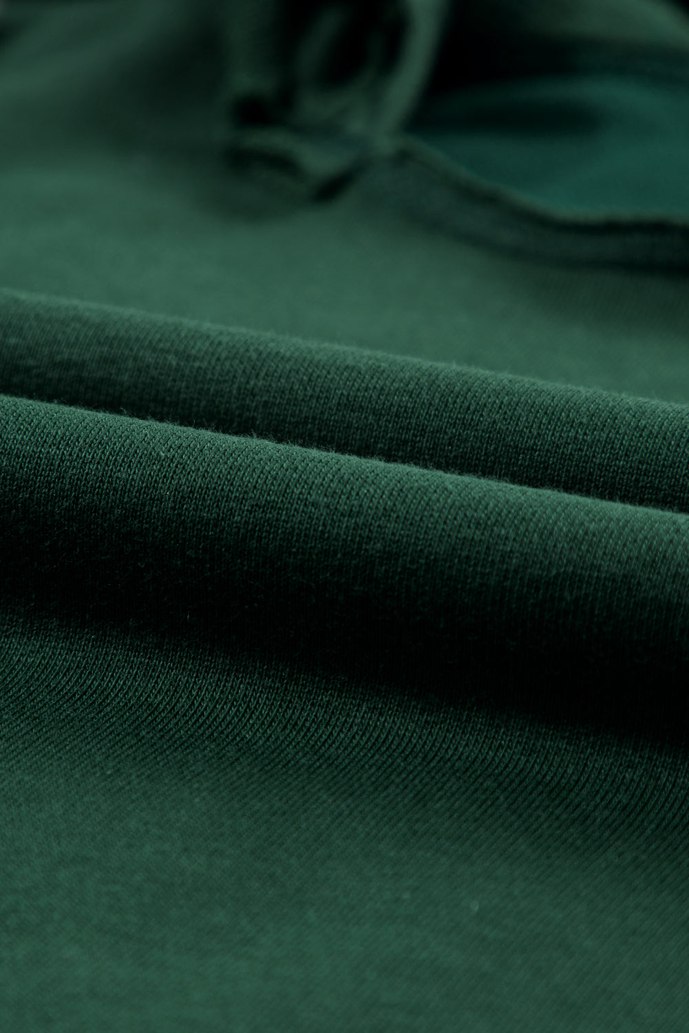 Blackish Green Quilted Patchwork Exposed Seam Hoodie Sweatshirts & Hoodies JT's Designer Fashion