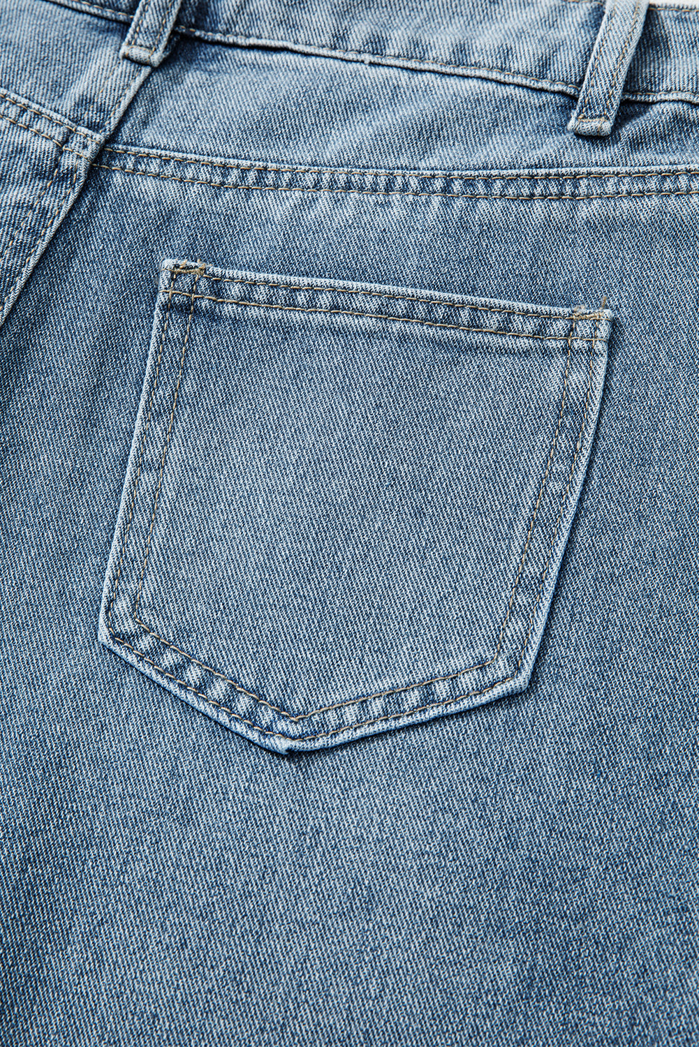 Dusk Blue Embroidered Cropped Wide Leg High Waist Jeans Jeans JT's Designer Fashion