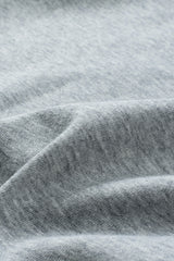 Grey Casual Solid Color Lace-up Hoodie Sweatshirts & Hoodies JT's Designer Fashion