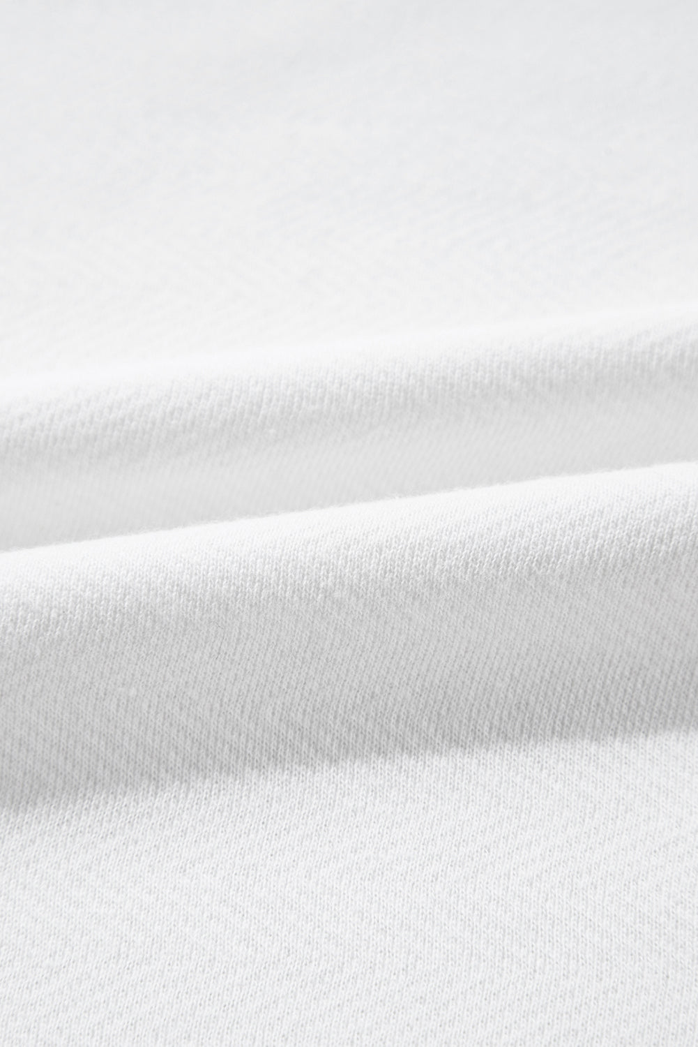 White Striped Color Block Collared V Neck Oversized Sweatshirt Sweatshirts & Hoodies JT's Designer Fashion