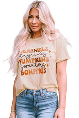 Khaki Flannels Hayrides Pumpkins Sweaters Bonfires Tee Graphic Tees JT's Designer Fashion