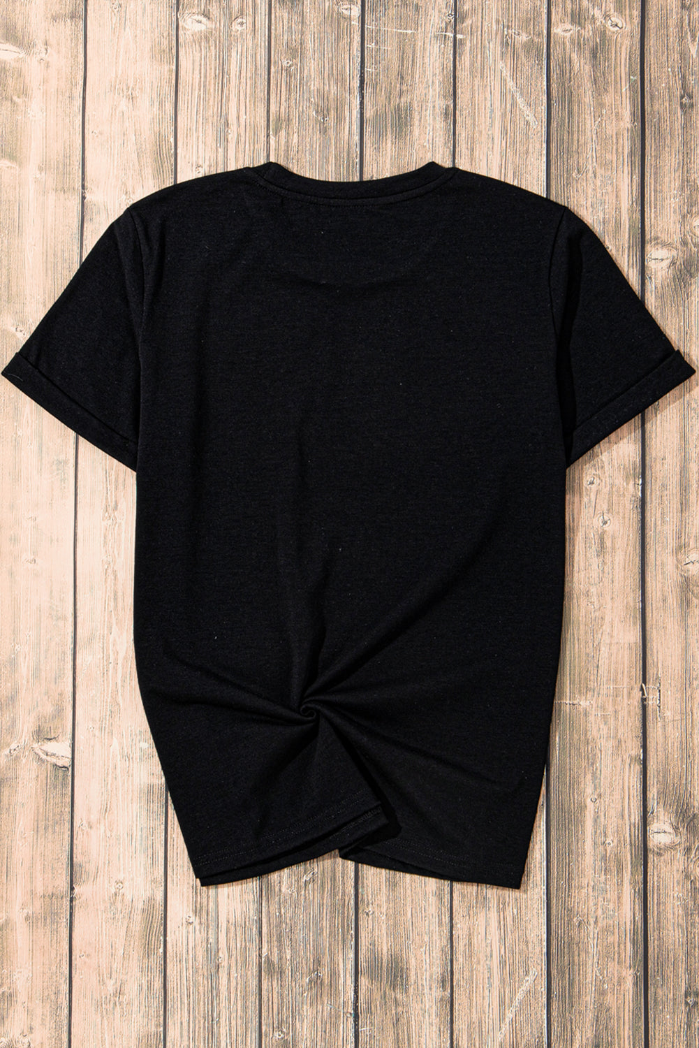 Black So Very Thankful Heart Printed Crewneck Thanksgiving T Shirt Graphic Tees JT's Designer Fashion