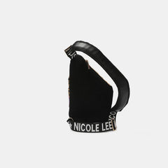 Nicole Lee USA Vegan Leather Leopard & Lip Pattern Crossbody Bag Bags JT's Designer Fashion