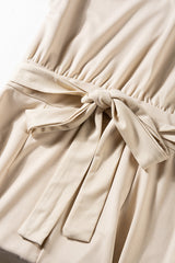 Apricot Oh So Glam Belted Wide Leg Jumpsuit Jumpsuits & Rompers JT's Designer Fashion