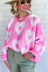 Bonbon Pearl Beaded Floral Drop Shoulder Sweater Sweaters & Cardigans JT's Designer Fashion