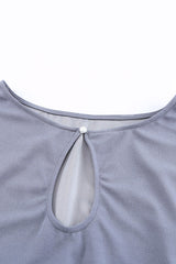 Gray Oh So Glam Belted Wide Leg Jumpsuit Jumpsuits & Rompers JT's Designer Fashion