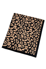 Black Leopard Grain Knitting Blanket 127*152CM Other Accessories JT's Designer Fashion