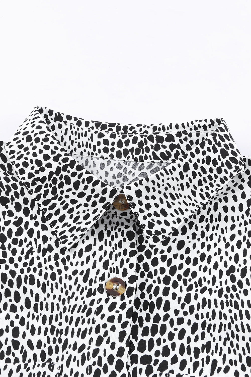 Long Sleeve Leopard Animal Print Shirt Dress Mini Dresses JT's Designer Fashion