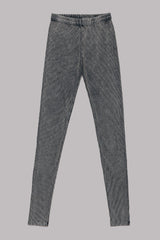 Dark Grey Vintage Wash Ribbed Leggings Bottoms JT's Designer Fashion
