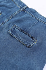 Blue Slouchy Wide Leg Jeans Jeans JT's Designer Fashion