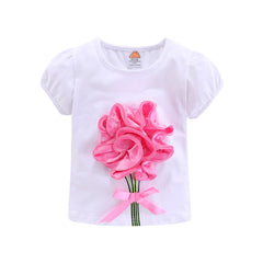 Girls 3D Flower and Bow 2 Pc Skirt Set Kids Sets JT's Designer Fashion