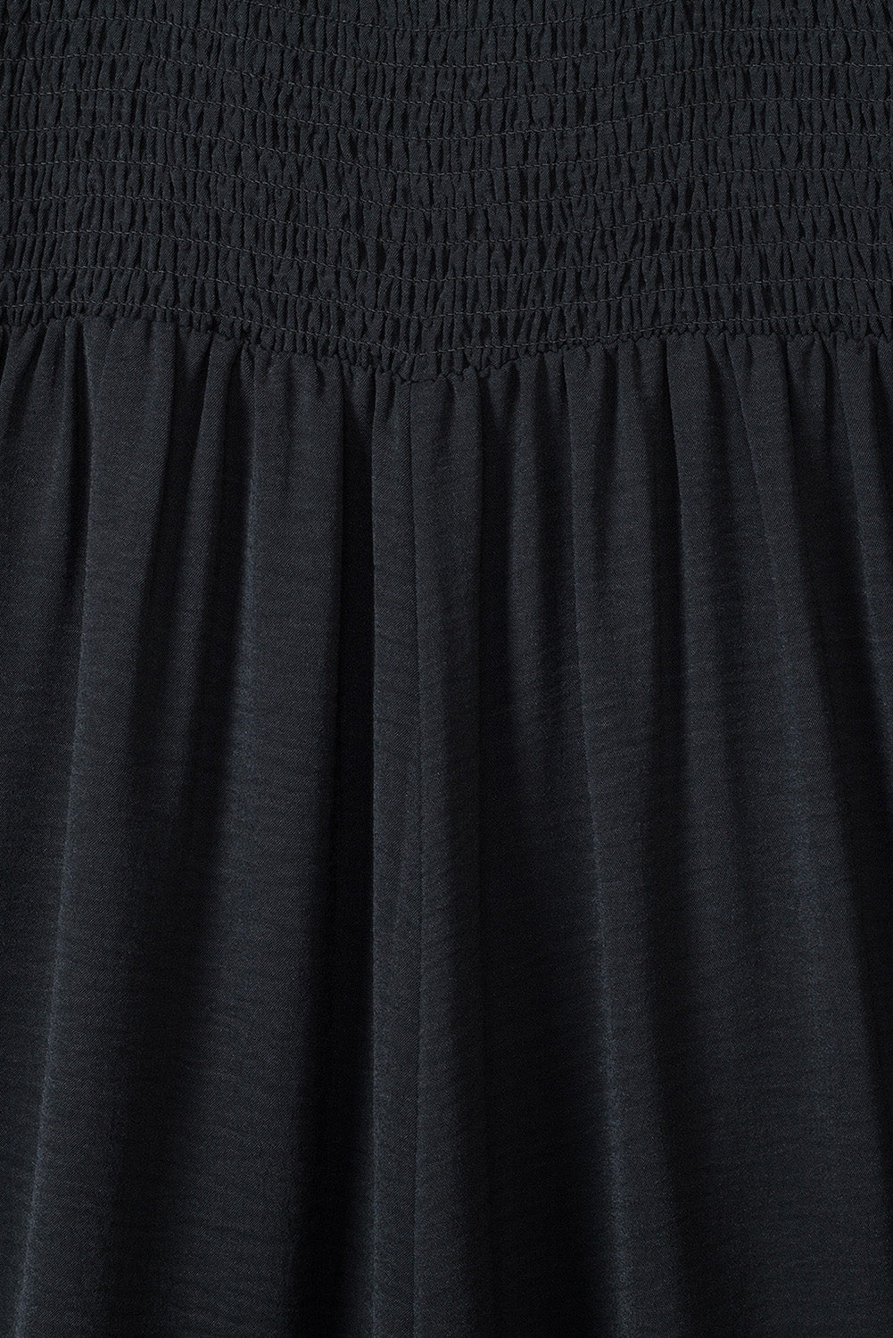 Black Smocked Sleeveless Wide Leg Jumpsuit with Pockets Jumpsuits & Rompers JT's Designer Fashion