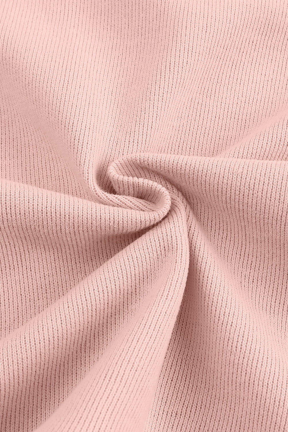Pink Casual Button Solid Patchwork Trim Hoodie Sweatshirts & Hoodies JT's Designer Fashion