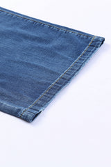 Blue Slouchy Wide Leg Jeans Jeans JT's Designer Fashion