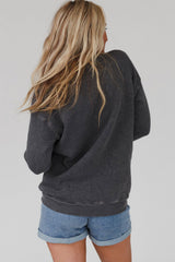 Gray COOL MOMS CLUB Drop Shoulder Sweatshirt Sweatshirts & Hoodies JT's Designer Fashion