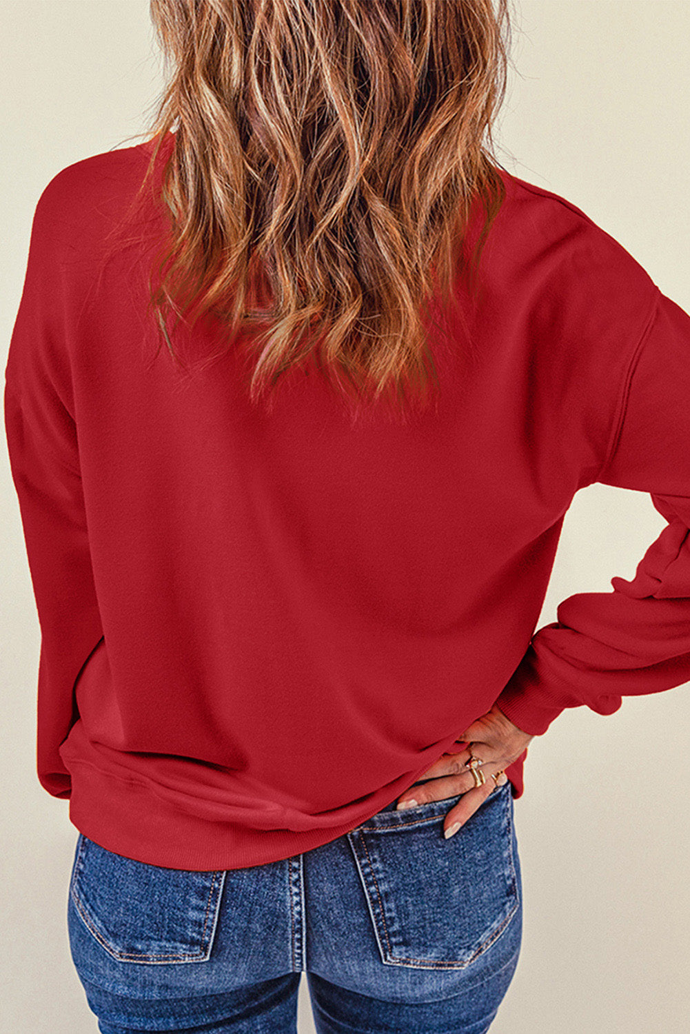 Red Puff XOXO Print Valentines Heart Sweatshirt Graphic Sweatshirts JT's Designer Fashion
