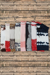 Fiery Red Tie-dyed Crew Neck Pullover Sweatshirt Sweatshirts & Hoodies JT's Designer Fashion