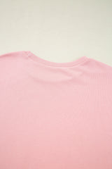 Apricot Pink Half Sleeve T-Shirt & Cargo Sweatpants Set Pant Sets JT's Designer Fashion