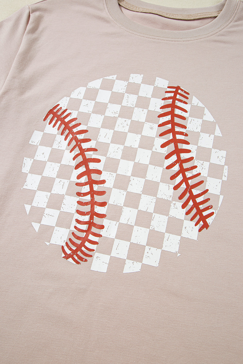 Jet Stream Checkered Baseball Graphic Tee Graphic Tees JT's Designer Fashion